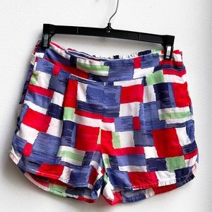 Splendid red and blue pull on shorts